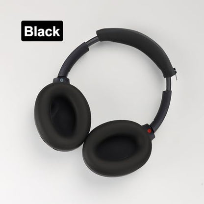Aiivioll 3 Set Case Cover for Sony WH-1000XM4/WH-1000XM3 Headphones, 1000XM4/1000XM3 EarPad Cover/Ear Cover/Headband Cover Protector, Sweat Proof Soft Silicone Headphones Accessories (Black) - color: Black