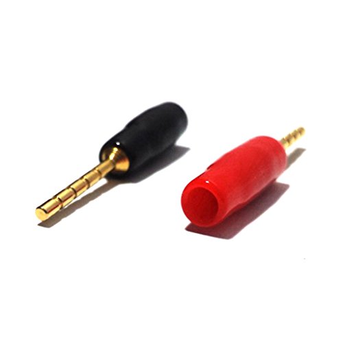 4mm Banana Male Screw Plug, Red Black, 20 Pack