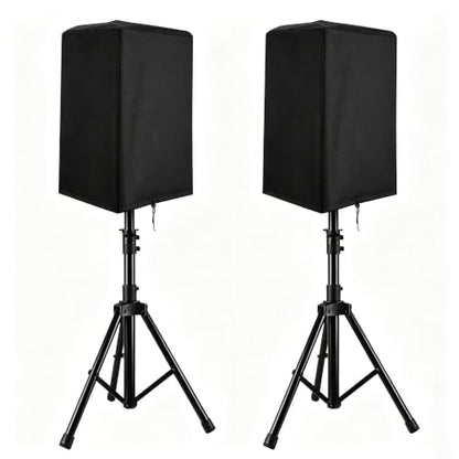 2PCS Speaker Cover for Harbinger VARI V1112 2018-Present, Water Resistant PA Speaker Cover, Heavy Duty Dust Cover with Side Zipper, Outdoor Indoor Storage Cover