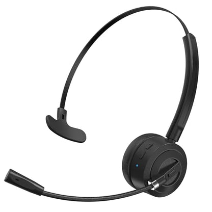 Bluetooth Headset with Microphone, Single Ear Wireless Headset for Cell Phones