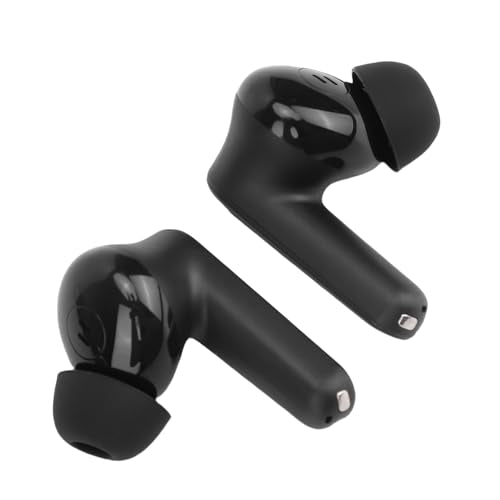 Low Latency Wireless Gaming Earbuds Dual Device Smart Connectivity 3D Sound Quality for Immersive Gaming PC VR Earbuds Noise Cancelling Mic (Black) - color: Black