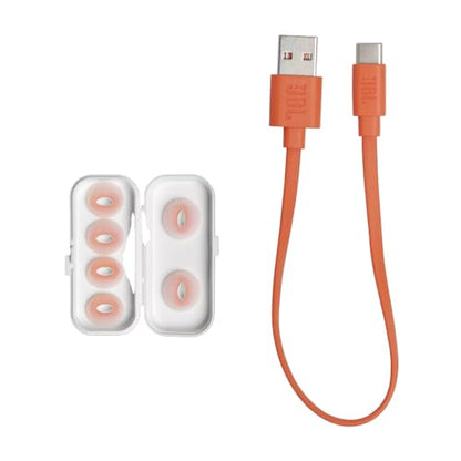 JBL Tune Flex True Wireless with Active Noise Cancelling in-Ear Earbuds - Ghost Edition White (Renewed)