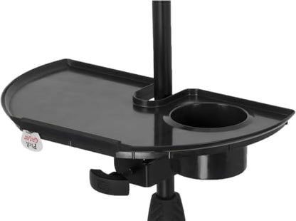 Gator Frameworks Microphone Stand Accessory Tray with Drink Holder and Guitar Pick Tab, 12" x 7" (GFW-MIC-ACCTRAY) (Pack of 6) - size: 12" x 7" Standard Tray - 6 Pack, style: Standard Tray