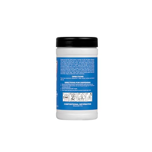 Zenex Screen Clean Anti-Static Electronic Screen Wipes - Single Sided Non-Abrasive Towels | For TV, Phones, Monitors | Quick Dry & Streak-Free | Prevents Static Build-up (3 Pack | 75 Sheets Total) - size: 25 Count (Pack of 3)