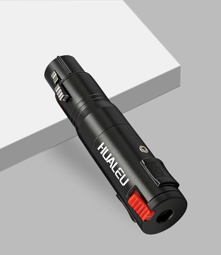Lockable 1/4 TRS Female to 3Pin XLR Female Audio Adapter, Balance 6.35mm to XLR Adapter for Microphones, Mixing Consoles, and Power amplifiers-2 Pack-Black - color: black