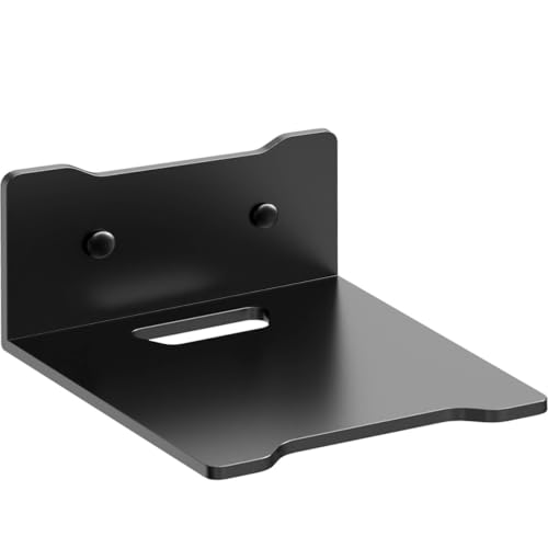 Metal Floating Shelf 11.8" x 7.9" Modern Wall Mounted Shelf for TV Components Router Game Console DVD Player