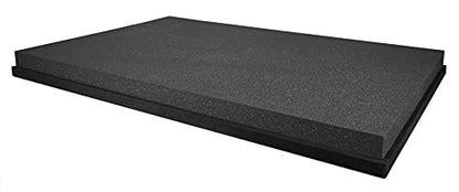 Rockville ISO 12-18 Isolation Platform Acoustic Riser Pad, 12"/15"/18" Subs | 350 Lb Capacity, 30"x20"x1.75", High-Density Foam, Reduces Vibrations, Fits Studio Monitors, Live Sound/Home Theater