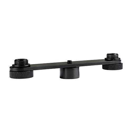 CAMVATE Double Microphone Mounts Bracket T-bar - 1958 - size: 3 cm (W) x 15 cm (L) x 2 cm (H)