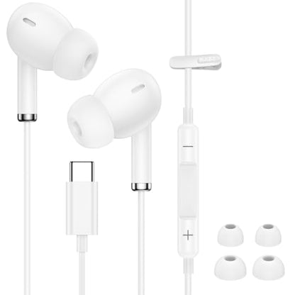 USB C Wired Headphones Earbuds for Samsung Galaxy S26 Ultra S26 S25 S24 S23 | Wired Earphone with Microphone Corded Earbuds Audifonos In-Ear Buds for Google Pixel 10 Pro Fold 10 Pro 10 XL 10A 9A 9 8 7 6