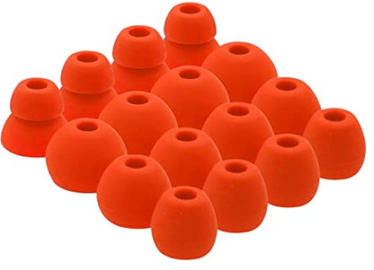 16pcs Lava Red Ear Tips Ear Buds Ear Gels Replacement for Beat s by dr dre Powerbeats Pro, JNSA Eartips Earbuds Eargels Compatible with Powerbeats Pro/Beat s X, SML and Double Flange, Lava Red - color: Lava Red