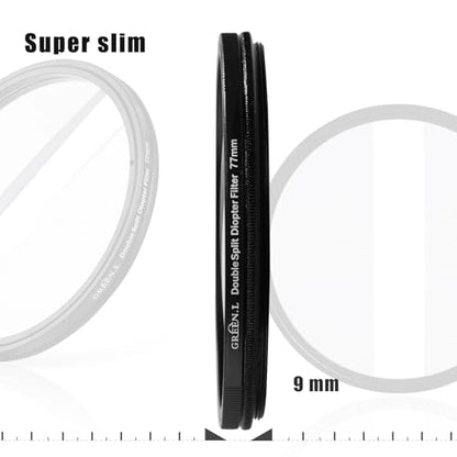 GREEN.L 58mm Center Field Split Diopter Effect Filter - size: 58mm, style: Field Split Diopter Filter