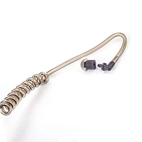 Remtise Replacement Acoustic Coil Tube for Two Way Radio Earpiece and Headset, Surgical Grade UV Resistant Acoustic Tube (Clear)