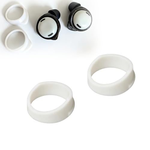 Stabilizer Wings Compatible with Pixel Buds Pro | Secure in-Ear Fins | Anti-Slip Holders Compatible with Google Earphones | Workout Running Accessories | 1 Pair (White) - color: White