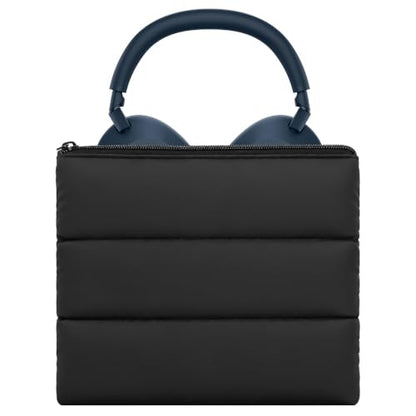 Geekria NOVA Headphones Puffy Pouch, Compatible with Bose QC Ultra/45, JBL Tune 710BT, Sony WH-CH720N, Headset Carrying Bag, Soft Travel Pouch Case for Over-Ear Headphones (Black) - color: Black