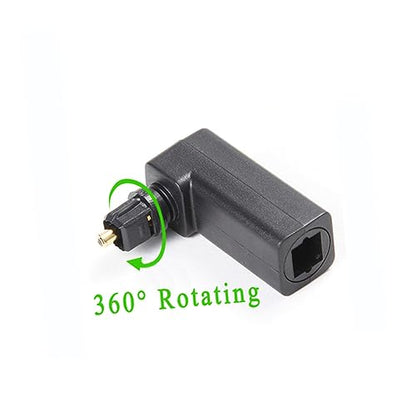 5pcs Fiber Optic Connector UPC Female to Male Right Angle Audio Adapter Audio Adaptor