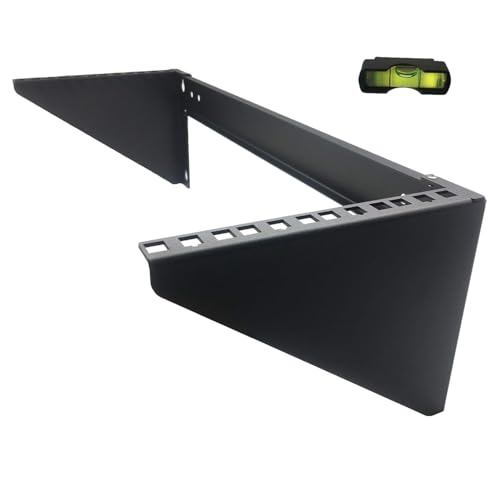 4U19 Inch Vertical Wall Mount Patch Panel Bracket Heavy Duty | 125 lbs Capacity Wall Mountable Server Rack (4U150)