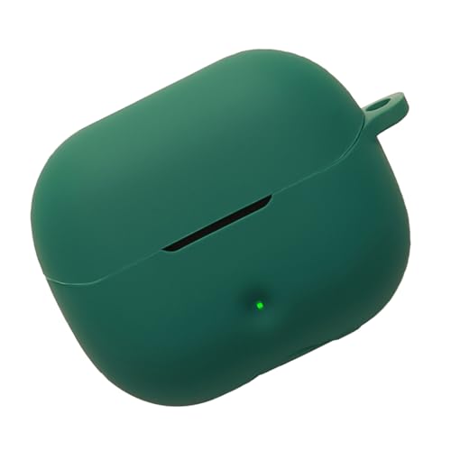 Soft Silicone Case Cover Dedicated Earphone Case Secure Grip Easy Access Scratch Resistant Housing Skin Portable Earphone Pouch - color: green (dark green)