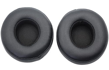 Solo 3 Wireless Earpads Replacement for Beats Solo2 Wired Headphone - Black | Fit for Beats Solo 3/Solo 2 Wireless/Wired A1796/B0534 Headphone, Dust Proof Protein Leather Cushions with Memory Foam Covers - color: Black