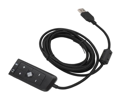 For Kingston Cloud II USB to 3.5mm Audio with Volume Indicator for PC for PS4 External Sound Card