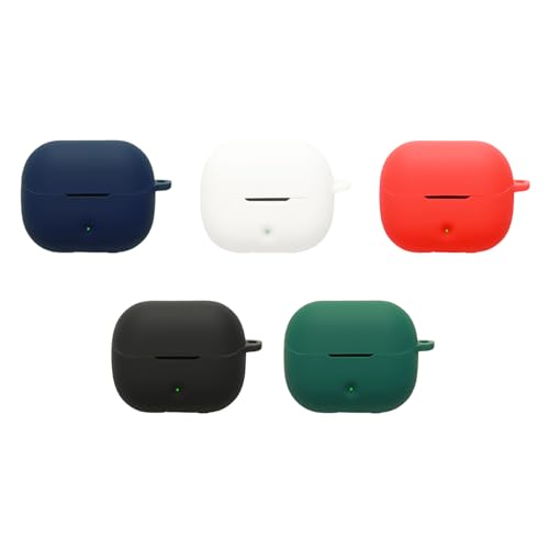 Soft Silicone Case Cover Dedicated Earphone Case Secure Grip Easy Access Scratch Resistant Housing Skin Portable Earphone Pouch - color: blue (navy blue)