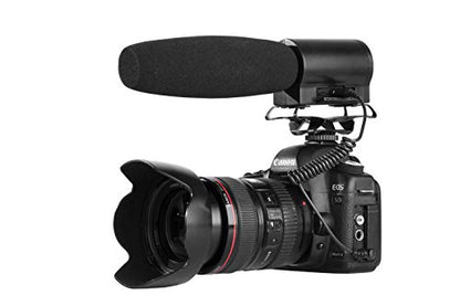 BOYA BY-DMR7 On-Camera Shotgun Microphone with Integrated Flash Recorder & Headphone Output - style: BY-DMR7