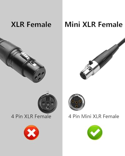 CERRXIAN 3.5mm to Mini XLR Stereo Audio Coiled Cable 90° 1/8" TRS Jack to 4 Pin Mini XLR Female Stereo Adapter Connector for Digital Camera, Microphone, Audio Mixer, Cell Phone, Laptop, Speaker 1.64Ft - size: 3.5MM TRS Male to 4 Pin Mini XLR Female