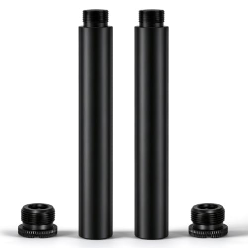 6 Inch Mic Stand Extension Tubes KE26XL, 5/8-27 Male to Female, 2 Pack - size: 6-INCH 2PCS