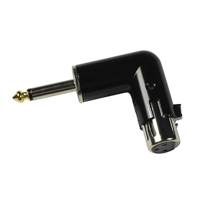 HQRP 2-Pack 3-Pin XLR Female to 1/4" / 6.35 mm Male TS Angle Adapter with 4 Adjustable Angle Positions Right Left and 90 Degree Compatible with Mixers, Microphones, amplifiers, EQ, Rack Gear, etc - style: XLR Female to 1/4" TS