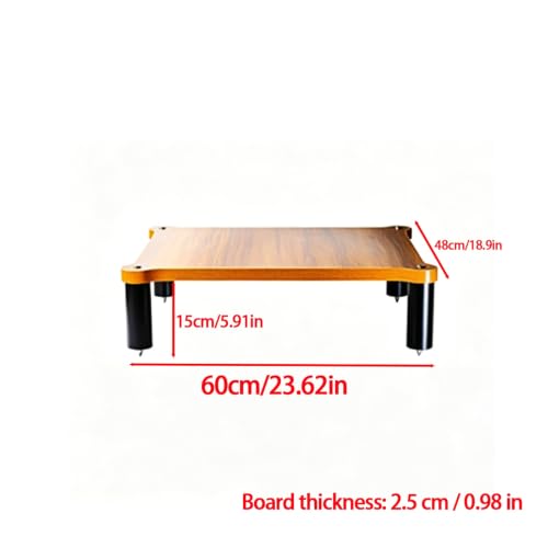 1/2/3/4 Tier Heavy Duty Audio Rack Stand, Modular Open Air HiFi Desktop with Shock-Absorbing Feet, Equipment Display Shelf for Recording Studio Living Room(1 Tier 5.91"/15cm) - size: 1 Tier 5.91"/15cm