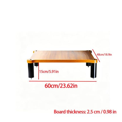 1/2/3/4 Tier Heavy Duty Audio Rack Stand, Modular Open Air HiFi Desktop with Shock-Absorbing Feet, Equipment Display Shelf for Recording Studio Living Room(1 Tier 5.91"/15cm) - size: 1 Tier 5.91"/15cm