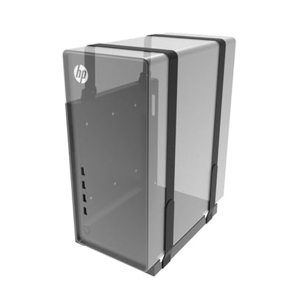 Universal Computer Wall Mount Bracket 10.7" H x 7" W x 9.8" D | Adjustable Strap Steel Computer Case Open Frame Holder for CPU, UPS, Computer Cases or Other Electronic Devices