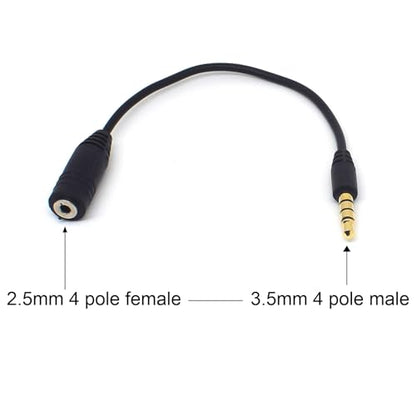 2.5mm 4-Pole to 3 RCA AUX AV Cable 5FT w/ 3.5mm Adapter for Phone TV | 2.5mm Male to 3 RCA Male Audio Video Cord, Includes 3.5mm Male to 2.5mm Female Conversion for Smartphone MP3 Tablet Speaker - style: With Conversion Line