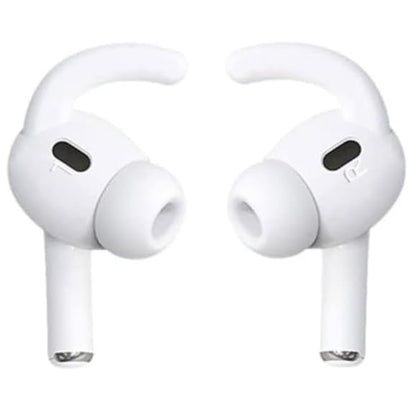 ALXCD Ear Hooks Compatible with AirPods 4 4th Gen, 2 Pair Anti-Slip Soft Rubber Earhook, 2 Pairs Silicon Ear Tips Hook, Compatible with AirPods 4 2+2 Pairs 722 Whtie - color: White