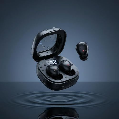 Ultra small mini earphones ，Mini Invisible Wireless Earbuds for Small Ear Canals, Low Profile Hidden Sleep Earbuds, IPX5 Waterproof Bluetooth Headphones for Work, Side Sleep & Daily Use (black) - color: Black
