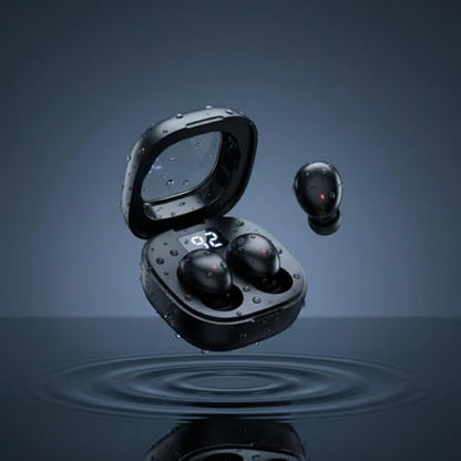 Ultra small mini earphones ，Mini Invisible Wireless Earbuds for Small Ear Canals, Low Profile Hidden Sleep Earbuds, IPX5 Waterproof Bluetooth Headphones for Work, Side Sleep & Daily Use (black) - color: Black
