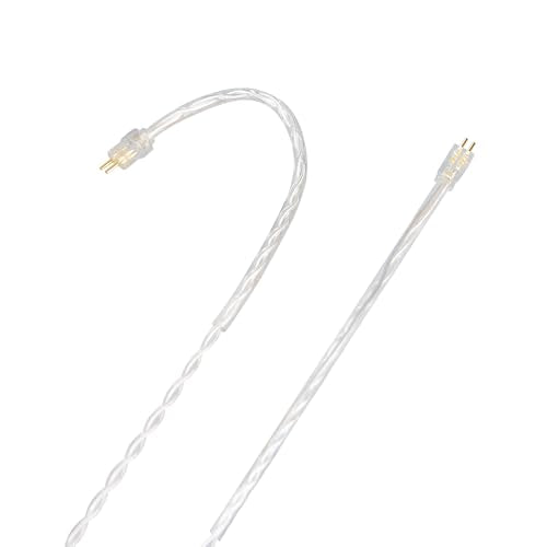 SOUNDLINK 2Pin Earphone Cable Wire for in-Ear Monitor Fits for 1964 w4r um3x es3 es5 - Silver - color: Silver