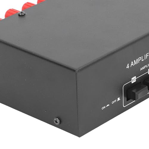 Audio Selector Box, 2 Speaker Out Passive Selector Switch Manual Switching Wide Compatibility for Music