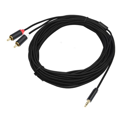 (33 FT / 1 Pack) 3.5mm to RCA Cable,3.5mm Male to 2RCA Male Audio Stereo Cable for Smartphones, MP3, Tablets, Speakers, HDTV - size: 33 FT
