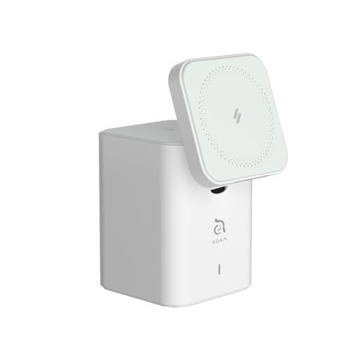 ADAM elements Mag 4 GaN 30W Magnetic 4-in-1 Charging Station, Wireless Desktop Charger for iPhone 17 16 15 14 Series, Apple Watch, AirPods & USB Devices (White)
