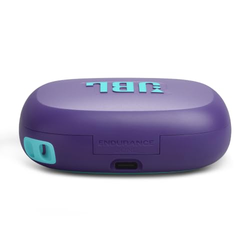 JBL Endurance Zone Open Ear Earbuds, Waterproof, Secure Fit - Purple | IP68 Waterproof Design, up to 32-Hour Playtime With Quick Charge, Secure Earhooks For Running And Outdoor Fitness - color: Purple