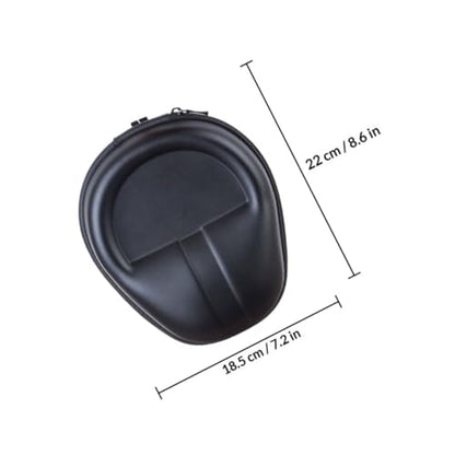 Cabilock Large Eva Protective Carrying Bag for Over-Ear Headphones, Headset Storage Case with Hard Shell, Travel Organizer for Portable Headphone Protection, Black