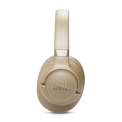JBL Tune 780NC - Wireless Over-Ear Adaptive Noise Cancelling Headphones with Powerful Hi-Res JBL Pure Bass Sound and Spatial Sound, with Up to 76 Hours of Battery Life, Plus Speed Charge (Beige) - color: Beige