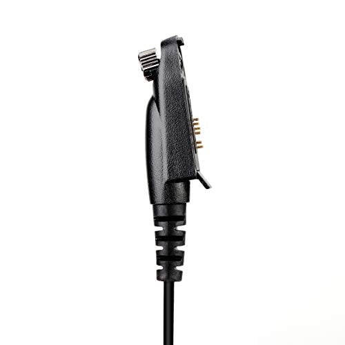 Retevis RT48 Walkie Talkie Earpiece with Mic,IP66 Waterproof | Compatible with RT29G/RT29S/RT47/RT47V, Ailunce HD1/HD2/HA1G, Motorola EX500 Walkie-talkies, 2 Way Radio Earpiec(4 Pack)