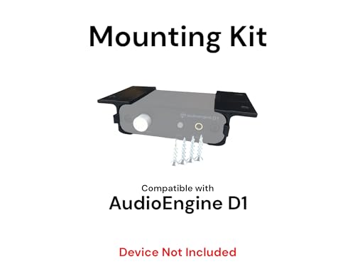 Desk Mount Kit for AudioEngine D1 Amp and Dac - Under Desk Mount Brackets with Reversible Clips - Secure Mounting Accessories