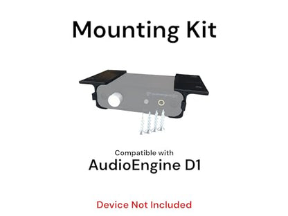 Desk Mount Kit for AudioEngine D1 Amp and Dac - Under Desk Mount Brackets with Reversible Clips - Secure Mounting Accessories