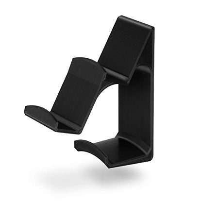 BRAINWAVZ The UberAtlas Dual Game Controller & Headphone Stand Wall Mount Holder for Xbox ONE, Series X, PS5, PS4, PS3, Switch, STEELSERIES Gamepad & More, Stay Organized No Screws - color: Black