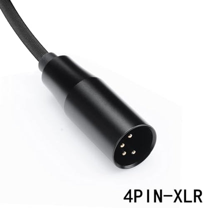 FAAEAL WH-1000XM5 Audio Cable Replacement for Sony WH-1000XM3 XM4 MDR-950BT MDR-1AM2 WH-XB910N Headsets ATH-M50xBT2 Headphones 6.5ft 4Pin-XLR - color: Black(6.5ft 4PIN-XLR)