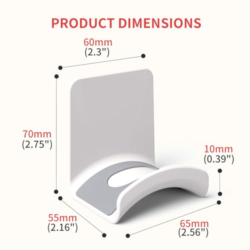 Universal Game Headphone Stand Headset Hook Adhesive Headphone Hanger for Ear Headphone, Game Accessories (Wall Mount White) - color: Wall mount White