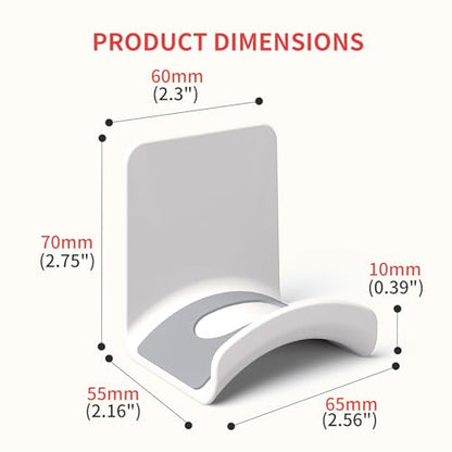 Universal Game Headphone Stand Headset Hook Adhesive Headphone Hanger for Ear Headphone, Game Accessories (Wall Mount White) - color: Wall mount White