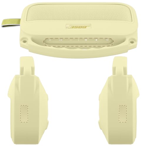 Silicone Cover for Bose SoundLink Flex Portable Speaker 2nd Gen | Scratch-resistant, Unhindered Sound, Silicone Construction, Portable Carrying Silicone Cover, Citrus Yellow Silicone Cover - color: Citrus Yellow Cover